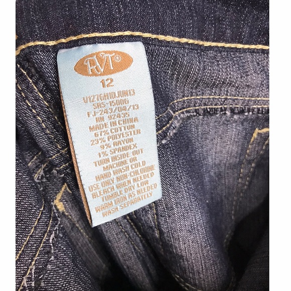 RVT | Dark Blue High Waisted Skinny Jeans Denim - Picture 6 of 6